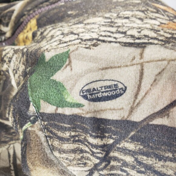 2 in 1 Camo Full Zip RealTree Remington Reversible Jacket Size L Zip Off Sleeves - Picture 11 of 11